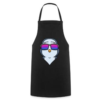 Bisexuell Pinguin Geschenk - Kochschürze - Schwarz - Vorne - AI Model Male 185 dark (185cm)