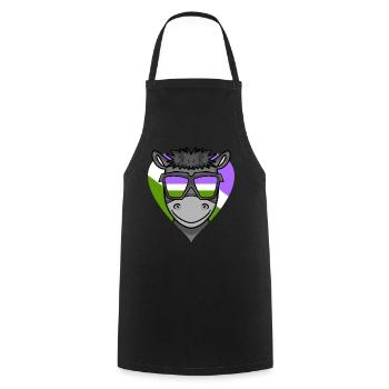 LGBT MOTIV ESEL - Kochschürze - Schwarz - Vorne - AI Model Male 185 dark (185cm)