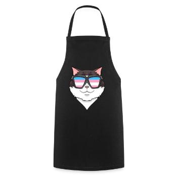 Transgenre Transsexuel Ragdoll Cat Gift - Tablier de cuisine - noir - Devant - AI Model Male 185 dark (185cm)