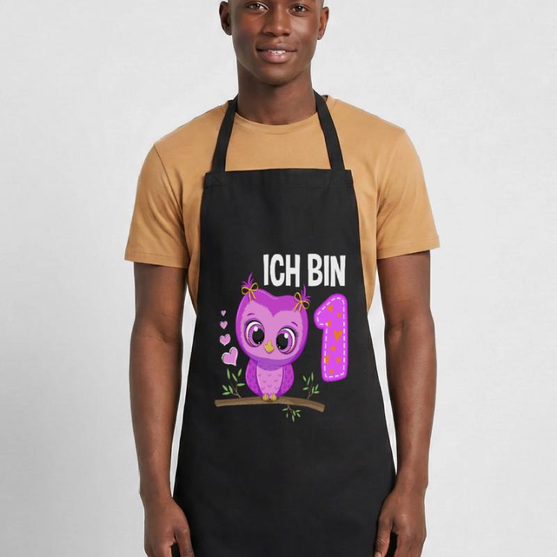 Ich Bin 1 Eule 1. Geburtstag Eulen Mädchen Kochschürze