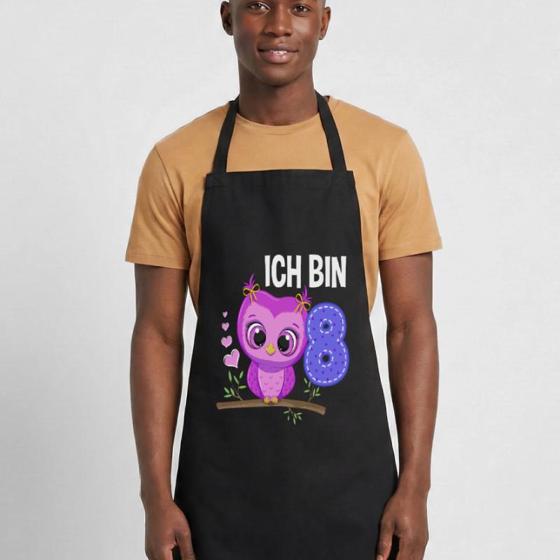Ich Bin 8 Eule 8. Geburtstag Eulen Mädchen Kochschürze