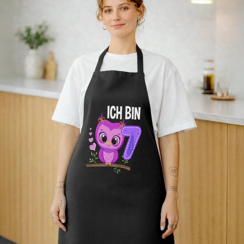 Ich Bin 7 Eule 7. Geburtstag Eulen Mädchen Kochschürze