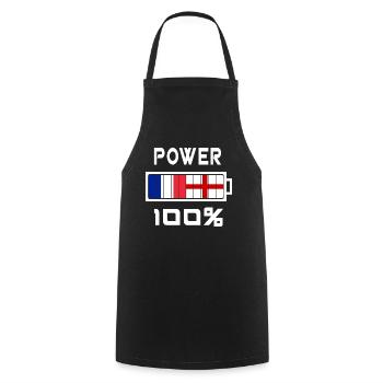 L'Angleterre et la France sont au pouvoir - Tablier de cuisine - noir - Devant - AI Model Male 185 dark (185cm)