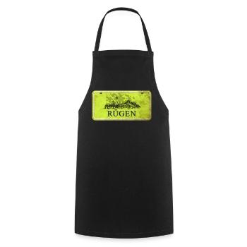Rügen vintage sign - Cooking Apron - black - Front - AI Model Male 185 dark (185cm)