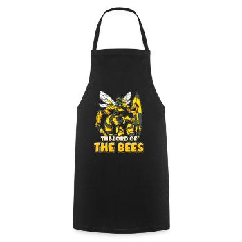 Lord of bees Beekeepers Bee whisper Bee - Cooking Apron - black - Front - AI Model Male 185 dark (185cm)