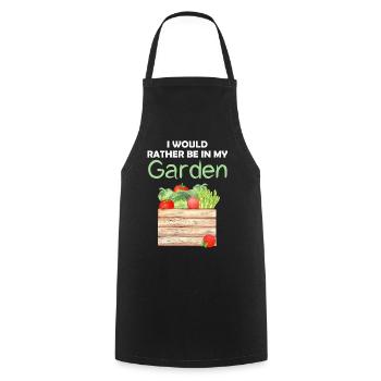 Jardin Drôle de dicton Jardinier amateur Idée cadeau - Tablier de cuisine - noir - Devant - AI Model Male 185 dark (185cm)