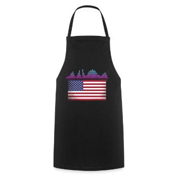 DISC JOCKEY - Cooking Apron - black - Front - AI Model Male 185 dark (185cm)