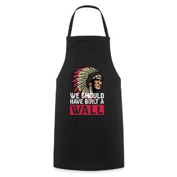 Indianer Ureinwohner Amerika Native American - Kochschürze - Schwarz - Vorne - AI Model Male 185 dark (185cm)