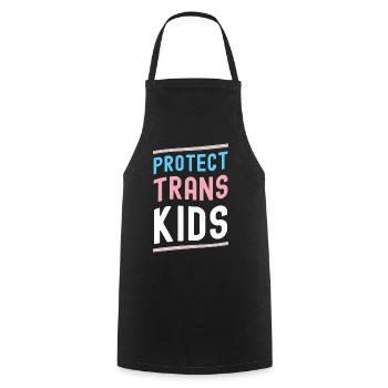 Trans Transgender Transsexual Gift Queer - Cooking Apron - black - Front - AI Model Male 185 dark (185cm)