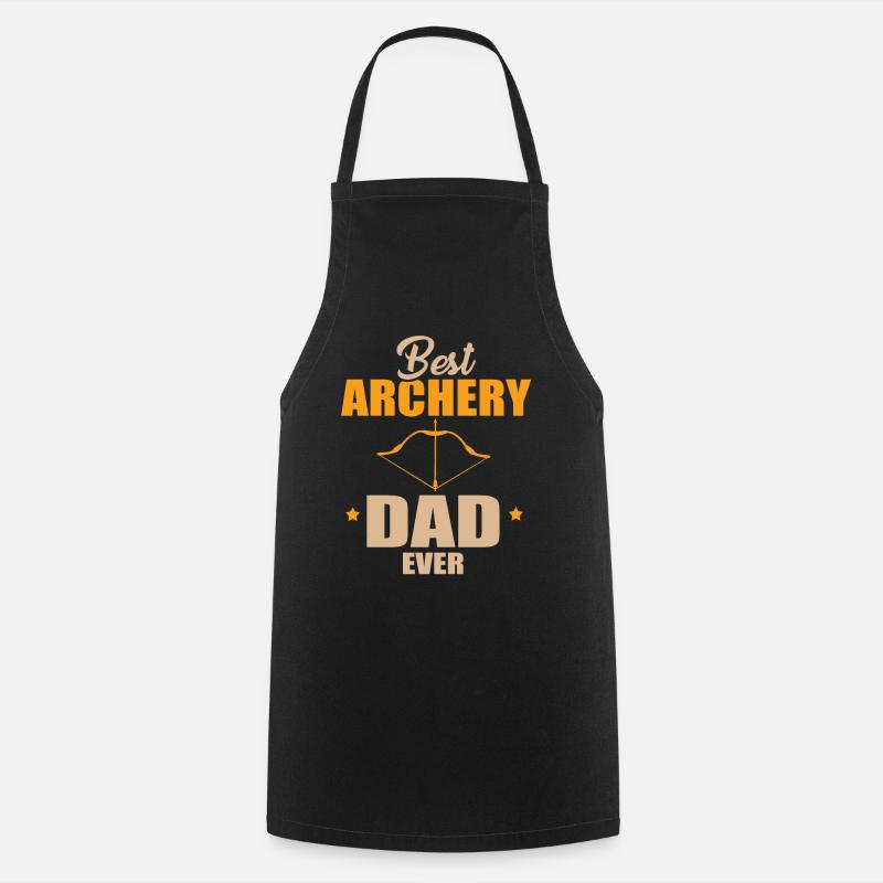 Meilleur papa de tir à l’arc - Tablier de cuisine - noir