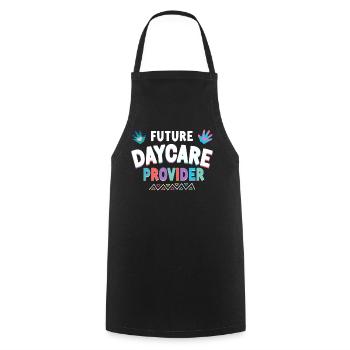 Childcare Daycare Provider Teacher - Cooking Apron - black - Front - AI Model Male 185 dark (185cm)