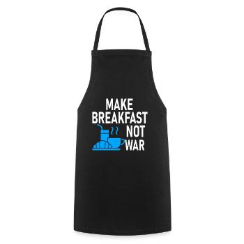 Don't make breakfast war - cooking - Cooking Apron - black - Front - AI Model Male 185 dark (185cm)