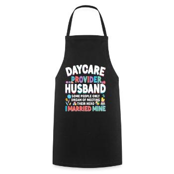 Childcare Daycare Provider Teacher - Cooking Apron - black - Front - AI Model Male 185 dark (185cm)