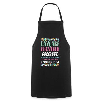 Childcare Daycare Provider Teacher - Cooking Apron - black - Front - AI Model Male 185 dark (185cm)