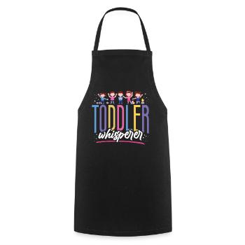 Childcare Daycare Provider Teacher - Cooking Apron - black - Front - AI Model Male 185 dark (185cm)