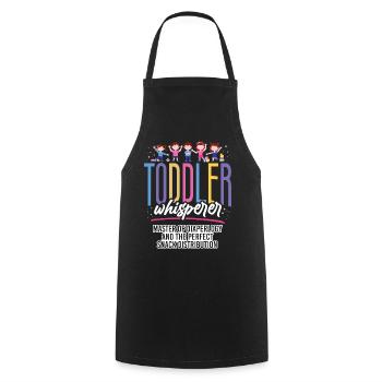Childcare Daycare Provider Teacher - Cooking Apron - black - Front - AI Model Male 185 dark (185cm)
