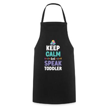 Childcare Daycare Provider Teacher - Cooking Apron - black - Front - AI Model Male 185 dark (185cm)