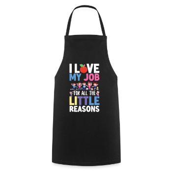 Childcare Daycare Provider Teacher - Cooking Apron - black - Front - AI Model Male 185 dark (185cm)