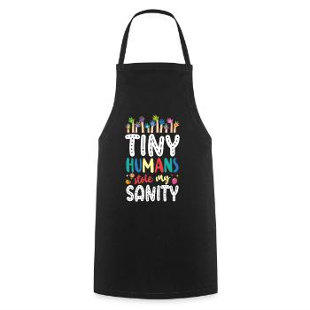 Childcare Daycare Provider Teacher - Cooking Apron - black - Front - AI Model Male 185 dark (185cm)