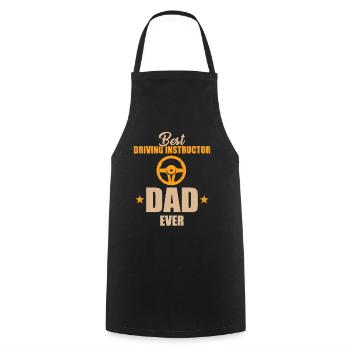 Bester Fahrlehrer Papa - Kochschürze - Schwarz - Vorne - AI Model Male 185 dark (185cm)