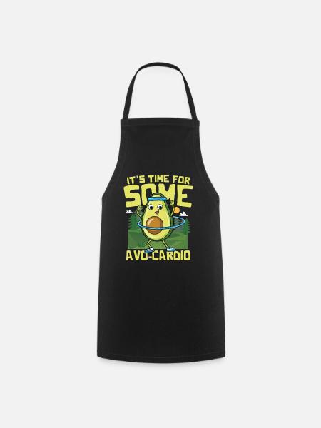 It's Time For Some Avo-Cardio - Kochschürze - Schwarz