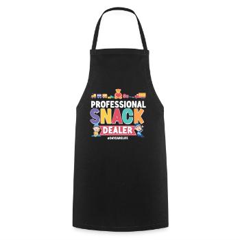 Fournisseur de services de garde d’enfants Enseignant - Tablier de cuisine - noir - Devant - AI Model Male 185 dark (185cm)