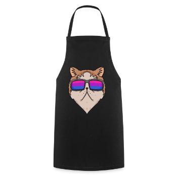 Bisexuell Exotische Kurzhaarkatze Katze Geschenk - Kochschürze - Schwarz - Vorne - AI Model Male 185 dark (185cm)