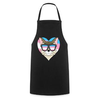 Transgenre Transsexuel Singaporea Cat Gift - Tablier de cuisine - noir - Devant - AI Model Male 185 dark (185cm)