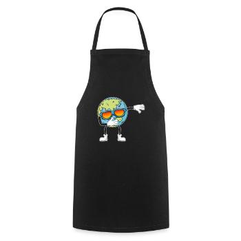 Terre Dab Danse Jour de la Terre Dabbing Planète Drôle - Tablier de cuisine - noir - Devant - AI Model Male 185 dark (185cm)