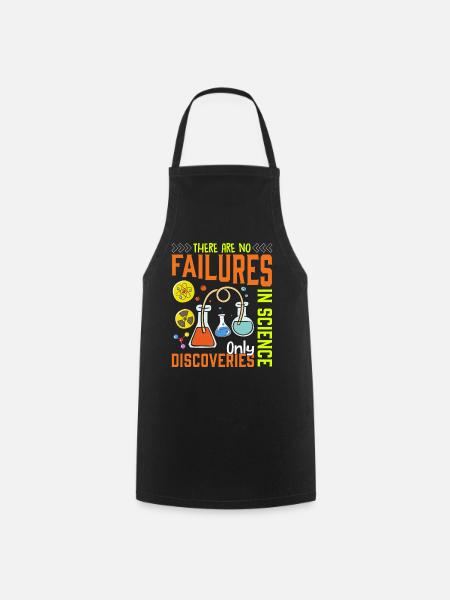 No failures in science funnier - Cooking Apron - black