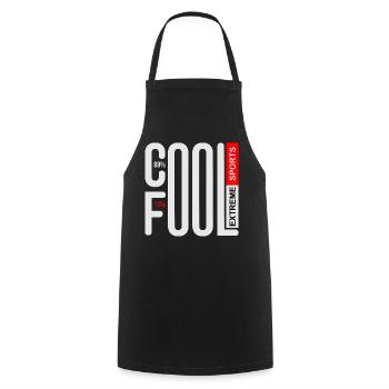 COOL AND FOOL EXTREME SPORTS - Cooking Apron - black - Front - AI Model Male 185 dark (185cm)