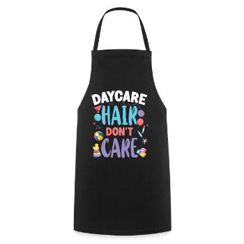 Childcare Daycare Provider Teacher - Cooking Apron - black - Front - AI Model Male 185 dark (185cm)
