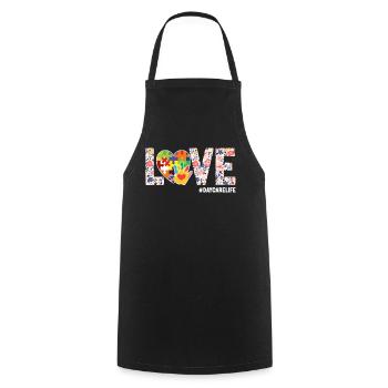 Childcare Daycare Provider Teacher - Cooking Apron - black - Front - AI Model Male 185 dark (185cm)