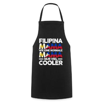 Filipina Philippinenische Mama Philippinen Mutter - Kochschürze - Schwarz - Vorne - AI Model Male 185 dark (185cm)