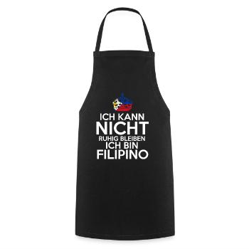 Philippinen Filipino Philippinisches - Kochschürze - Schwarz - Vorne - AI Model Male 185 dark (185cm)