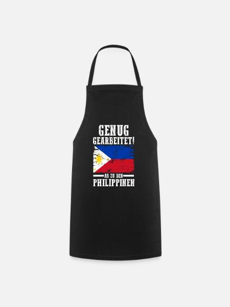 Urlaub Filipino Philippinen - Kochschürze - Schwarz