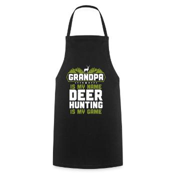 Buck Deer Hunting Hunter - Kochschürze - Schwarz - Vorne - AI Model Male 185 dark (185cm)