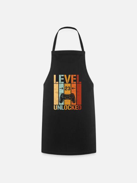 23. Geburtstag Level 23 unlocked - Kochschürze - Schwarz