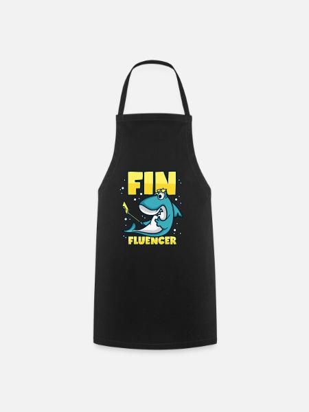 Influencer Hai Finfluencer - Cooking Apron - black