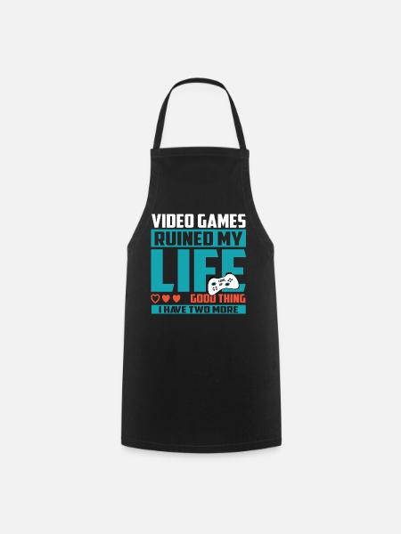 Gamer Extra Leben - Kochschürze - Schwarz