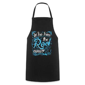 Master of the fishing rod - Cooking Apron - black - Front - AI Model Male 185 dark (185cm)