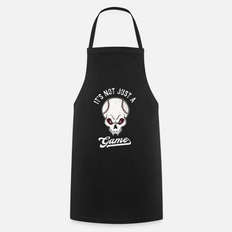 Baseball lovers not just a game - Cooking Apron - black