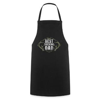 Buck Deer Hunting Hunter Father - Cooking Apron - black - Front - AI Model Male 185 dark (185cm)