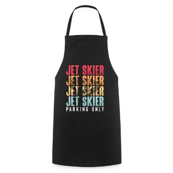 Jetski Sommer Wassersport Urlaub Coole Geschenk - Kochschürze - Schwarz - Vorne - AI Model Male 185 dark (185cm)