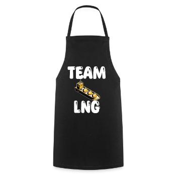 Team LNG Tanker - Cooking Apron - black - Front - AI Model Male 185 dark (185cm)