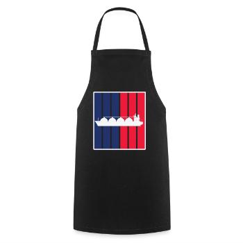 LNG Tanker - Cooking Apron - black - Front - AI Model Male 185 dark (185cm)