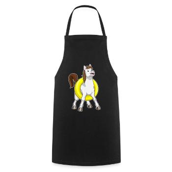 Natation à cheval Swimming Ring Summer - Tablier de cuisine - noir - Devant - AI Model Male 185 dark (185cm)