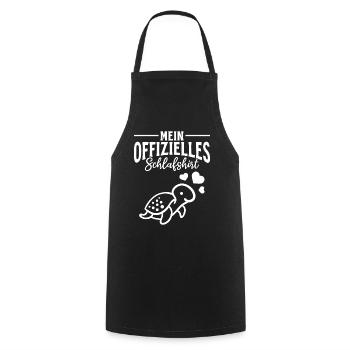 Turtle Sleep Shirt My Official - Cooking Apron - black - Front - AI Model Male 185 dark (185cm)