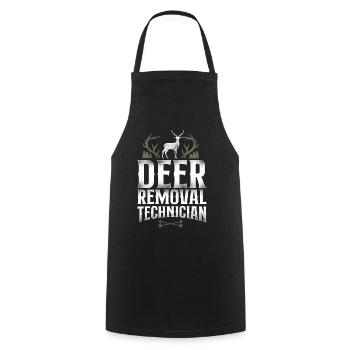 Buck Deer Hunting Hunter Vintage - Kochschürze - Schwarz - Vorne - AI Model Male 185 dark (185cm)