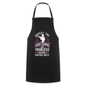 Buck Deer Hunting Hunter Girl - Cooking Apron - black - Front - AI Model Male 185 dark (185cm)